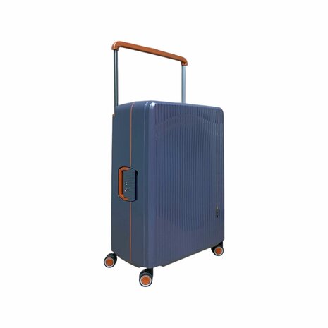 Hardcase kofferset staalblauw - 3 stuks - TSA Slot - brede handgreep ( Bubule )