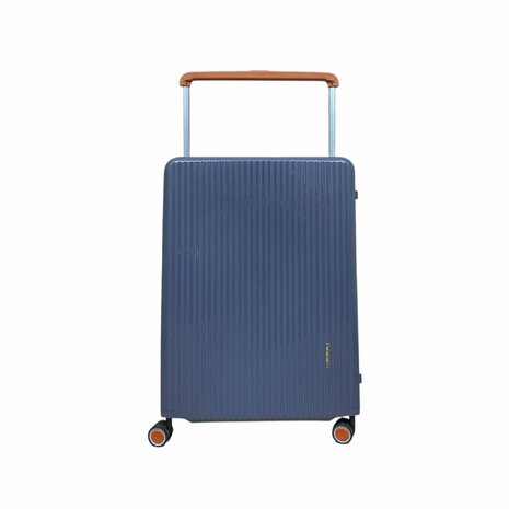Hardcase kofferset staalblauw - 3 stuks - TSA Slot - brede handgreep ( Bubule )