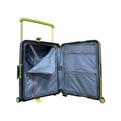 Hardcase kofferset zwart - 3 stuks - TSA Slot - brede handgreep ( Bubule )