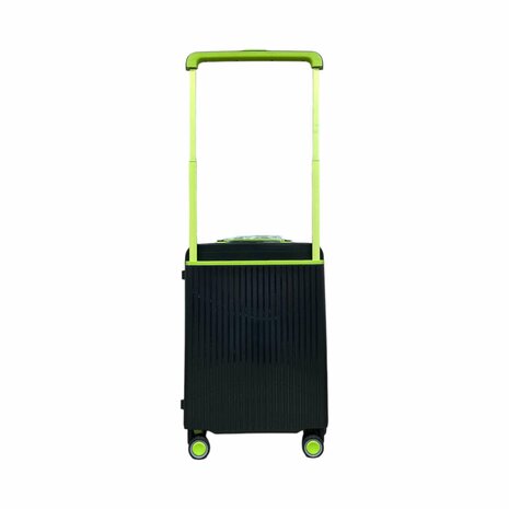 Hardcase kofferset zwart - 3 stuks - TSA Slot - brede handgreep ( Bubule )