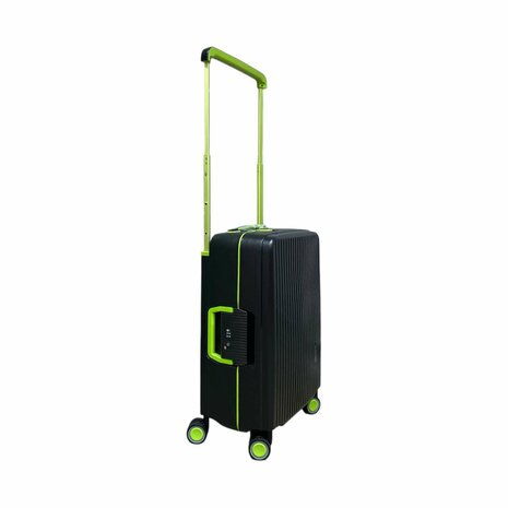 Hardcase kofferset zwart - 3 stuks - TSA Slot - brede handgreep ( Bubule )