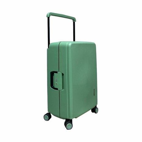 Hardcase kofferset pista groen - 3 stuks - TSA Slot - brede handgreep ( Bubule )