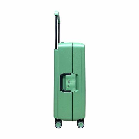 Hardcase kofferset pista groen - 3 stuks - TSA Slot - brede handgreep ( Bubule )