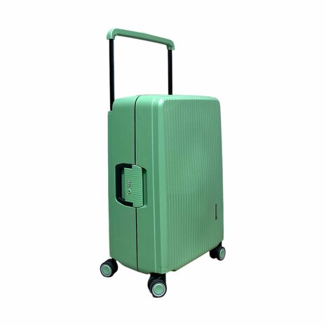 Hardcase kofferset pista groen - 3 stuks - TSA Slot - brede handgreep ( Bubule )