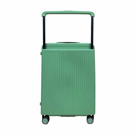 Hardcase kofferset pista groen - 3 stuks - TSA Slot - brede handgreep ( Bubule )
