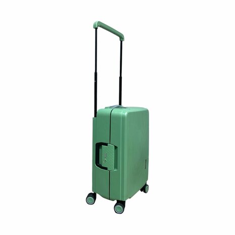 Hardcase kofferset pista groen - 3 stuks - TSA Slot - brede handgreep ( Bubule )