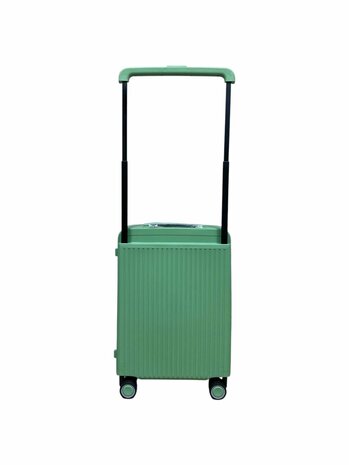 Hardcase kofferset pista groen - 3 stuks - TSA Slot - brede handgreep ( Bubule )