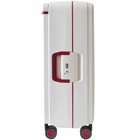 Hardcase kofferset wit - 3 stuks - TSA Slot - brede handgreep ( Bubule )