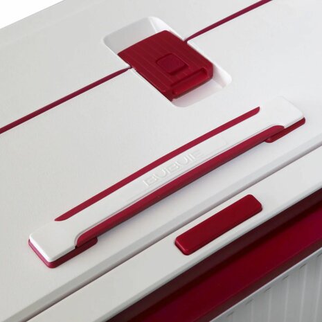 Hardcase kofferset wit - 3 stuks - TSA Slot - brede handgreep ( Bubule )