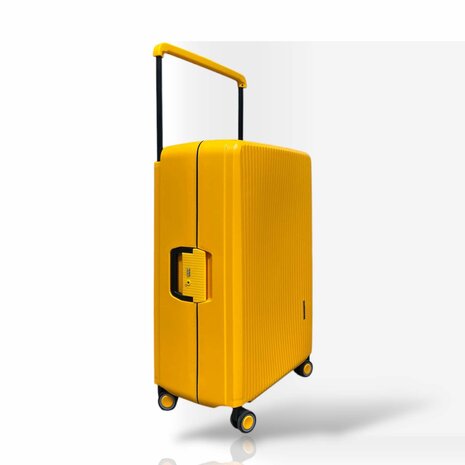 Hardcase kofferset Oranje - 3 stuks - TSA Slot - brede handgreep ( Bubule )