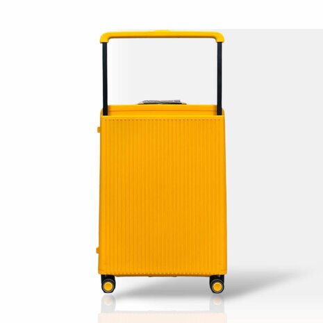 Hardcase kofferset Oranje - 3 stuks - TSA Slot - brede handgreep ( Bubule )