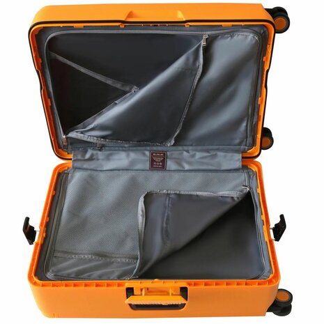 Hardcase kofferset Oranje - 3 stuks - TSA Slot - brede handgreep ( Bubule )
