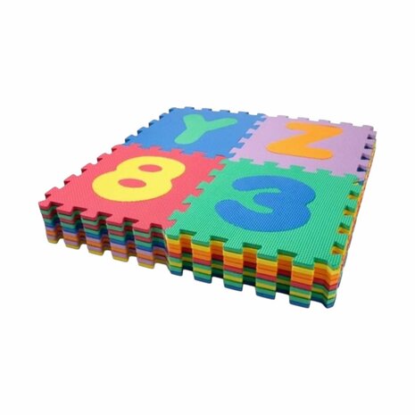 Foam Speelmat met Cijfers - Baby Puzzelmat Speelkleed voor kinderen 10 tegels