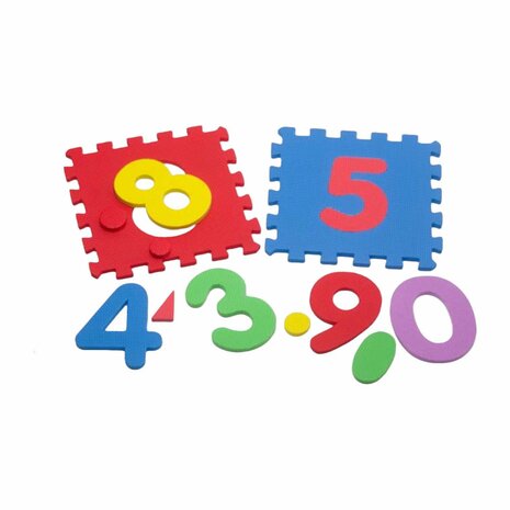 Foam Speelmat met Cijfers - Baby Puzzelmat Speelkleed voor kinderen 10 tegels
