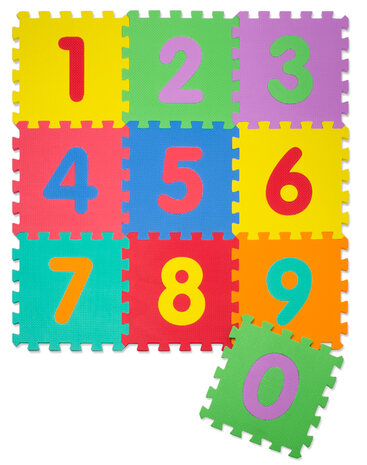 Foam Speelmat met Cijfers - Baby Puzzelmat Speelkleed voor kinderen 10 tegels