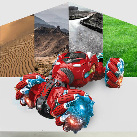 RC Stunt Twist Car 2.4GHZ - Afstandsbestuurbaar Auto &ndash; met afstandsbediening &amp; hand Besturing!
