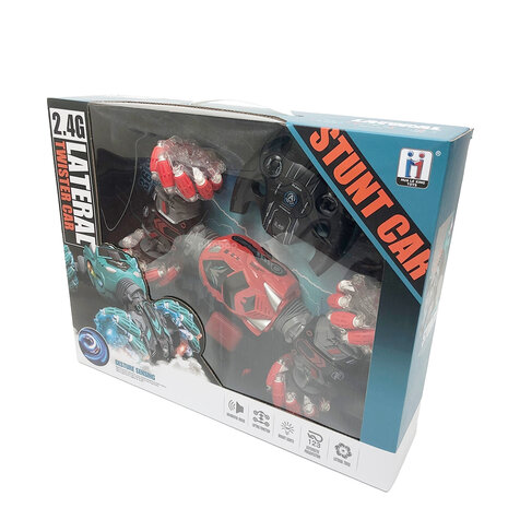 RC Stunt Twist Car 2.4GHZ - Afstandsbestuurbaar Auto &ndash; met afstandsbediening &amp; hand Besturing!