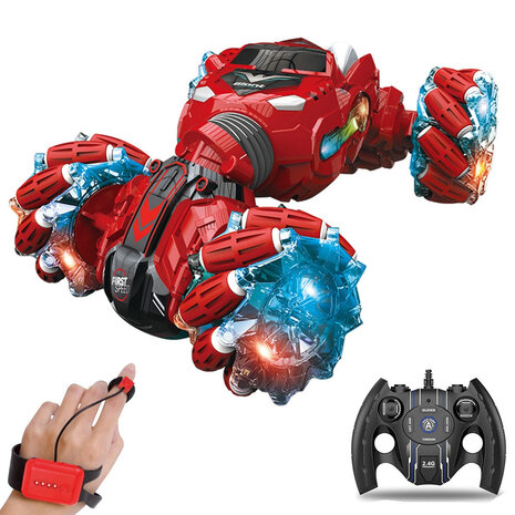 RC Stunt Twist Car 2.4GHZ - Afstandsbestuurbaar Auto &ndash; met afstandsbediening &amp; hand Besturing!