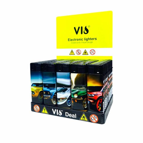 Klik Aansteker tray 500 stuks &ndash;&nbsp;Navulbare &amp; Verstelbare aanstekers ( 50 mix print )