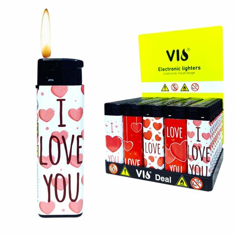 Klik Aansteker tray 500 stuks &ndash;&nbsp;Navulbare &amp; Verstelbare aanstekers ( 50 mix print )