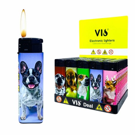 Klik Aansteker tray 500 stuks &ndash;&nbsp;Navulbare &amp; Verstelbare aanstekers ( 50 mix print )