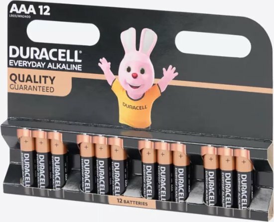 Duracell Alkaline AAA-batterijen LR03 (1.5V) - 12 stuks