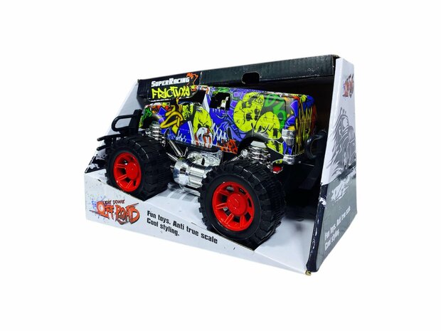 Auto superkracht off-road - Autospeelgoed Anti true scale coole styling ( zonder batterij spel ) Rasta R