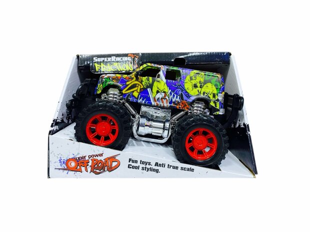 Auto superkracht off-road - Autospeelgoed Anti true scale coole styling ( zonder batterij spel ) Rasta R