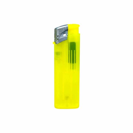 Electric Lighters - Yellow Transparent 50 pcs - Adjustable &amp; Refillable - Printable