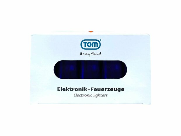 Briquets &eacute;lectriques - Bleu fonc&eacute; transparent 50 pi&egrave;ces - R&eacute;glables et rechargeables - Imprimables