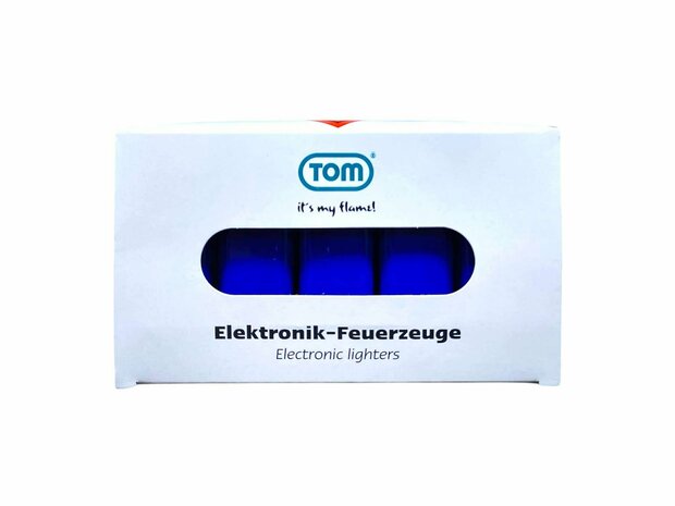 Elektrische Aanstekers - Blauw Bedrukbare Aansteker blanco - 50 stuks - Verstelbare &amp; navulbaar 