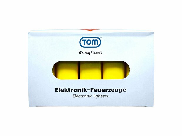 Elektrische Aanstekers - Geel Bedrukbare Aansteker blanco - 50 stuks - Verstelbare &amp; navulbaar 
