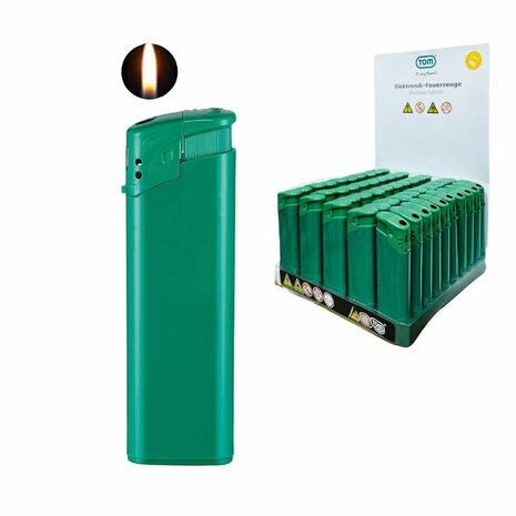 Elektrische Aanstekers - Groen Bedrukbare Aansteker blanco - 50 stuks - Verstelbare &amp; navulbaar 