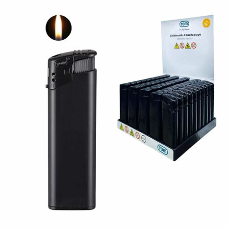 Elektrische Aanstekers - Zwart Bedrukbare Aansteker blanco - 50 stuks - Verstelbare &amp; navulbaar 