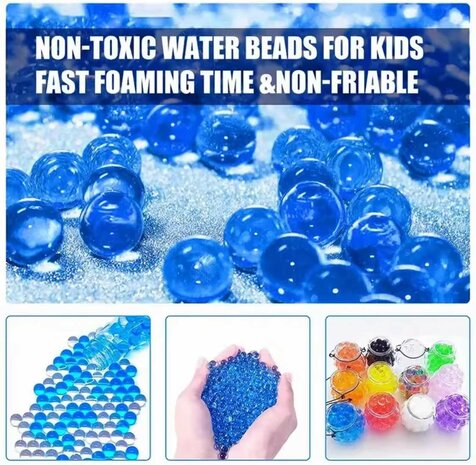 Gel balletjes MIX kleur - grote fles 50.000 stuks - 210 gram - Gelblaster ballen - 7-8mm