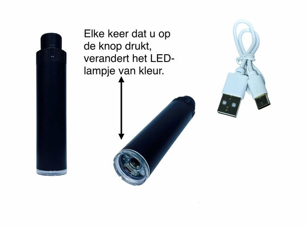 Gel Blaster AK47 Army - Luminous Silencer met Led licht - compleet set - oplaadbaar - 45 cm 