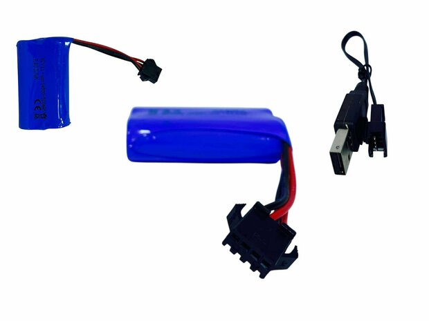 Gel Blaster AK47 Rood - Luminous Silencer met Led licht - compleet set - oplaadbaar - 45 cm 