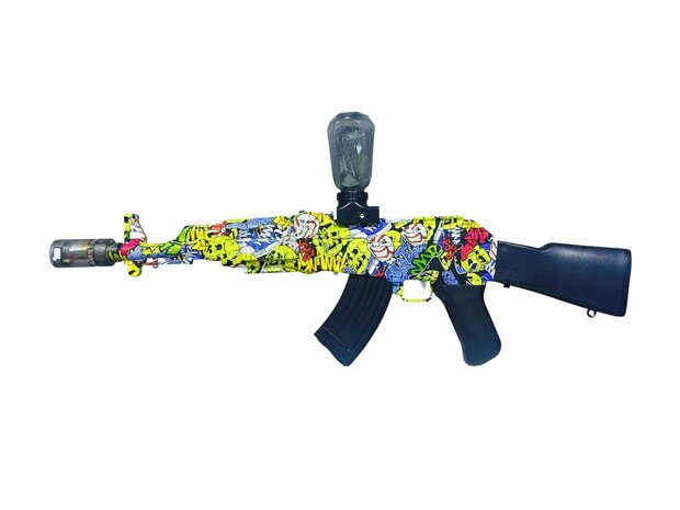 Shooting Elite Gel Blaster - Luminous Silencer - AK 47 Led Light - compleet set - Oplaadbaar - 74CM G