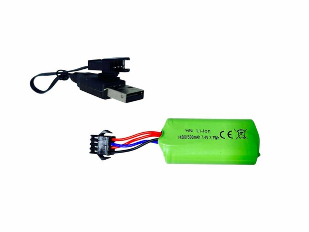 Shooting Elite Gel Blaster - Luminous Silencer - AK 47 Led Light - compleet set - Oplaadbaar - 74CM G