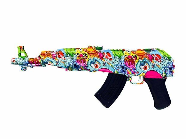 Shooting Elite Gel Blaster - Luminous Silencer - AK 47 Led Light - compleet set - Oplaadbaar - 74CM