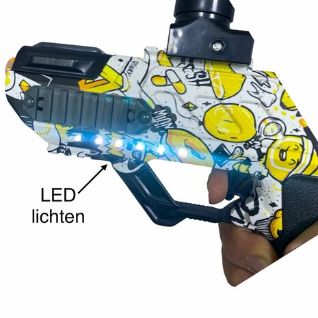 Shooting Elite Gelblaster 2in1 - HUNTER- LED LIGHT - gelballetjes + pijlen - 5000 balletjes - Oplaadbaar - 42.5 CM G
