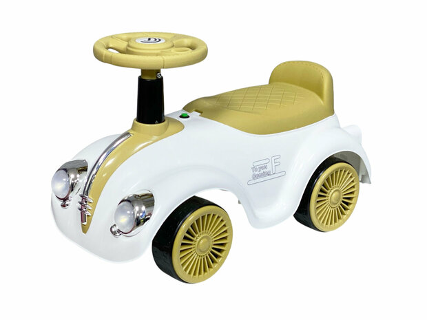 Kinderen Loopauto met muziek en lichtjes - Classic Luxury Retro Car - 55CM - mix