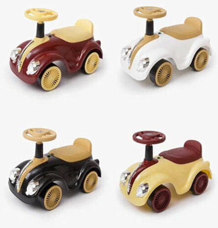 Kinderen Loopauto met muziek en lichtjes - Classic Luxury Retro Car - 55CM - mix