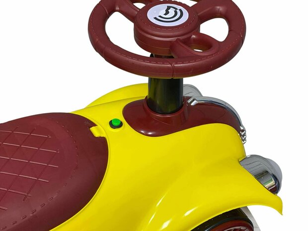 Kinderen Loopauto met muziek en lichtjes - Classic Luxury Retro Car - 55CM - mix