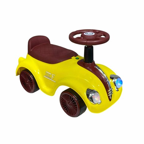 Kinderen Loopauto met muziek en lichtjes - Classic Luxury Retro Car - 55CM - mix