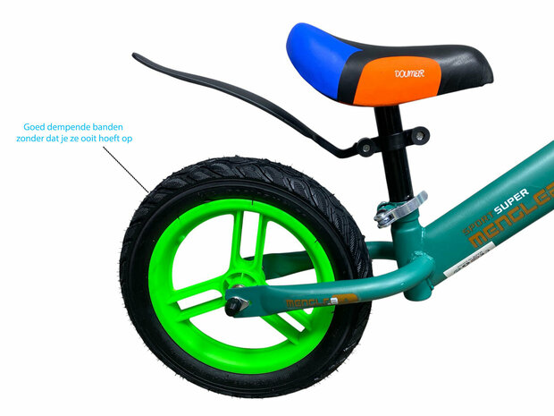 Kinderloopfiets 80 cm - rubber banden - Mengele Baby - vanaf 1 jaar mix