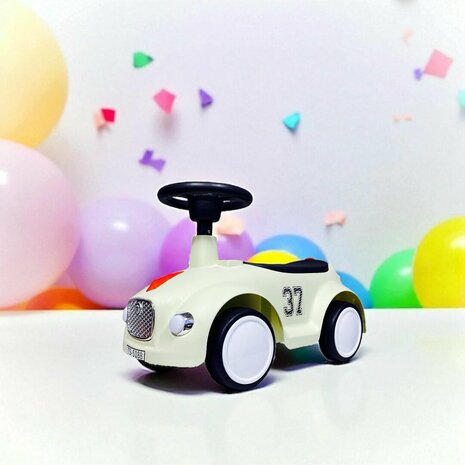 Loopauto met toeter en lichtjes 60 CM - vanaf 12 maanden