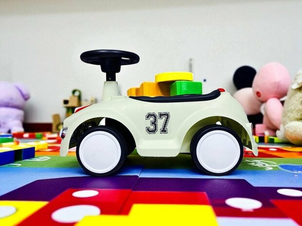 Loopauto met toeter en lichtjes 60 CM - vanaf 12 maanden