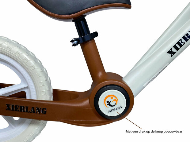 Foldable Bike - Opvouwbare Loopfiets met 1-Knops Systeem - 87 CM - licht gewicht