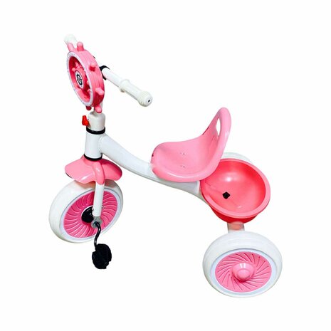 Driewieler kinderfiets - met pedalen - licht &amp; geluid 63 CM
